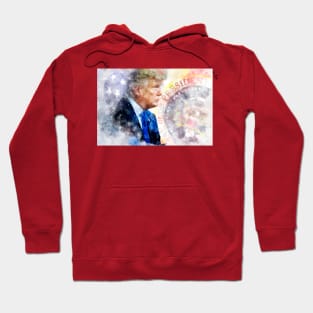 Donald Trump with Seal of the President and American flag Hoodie